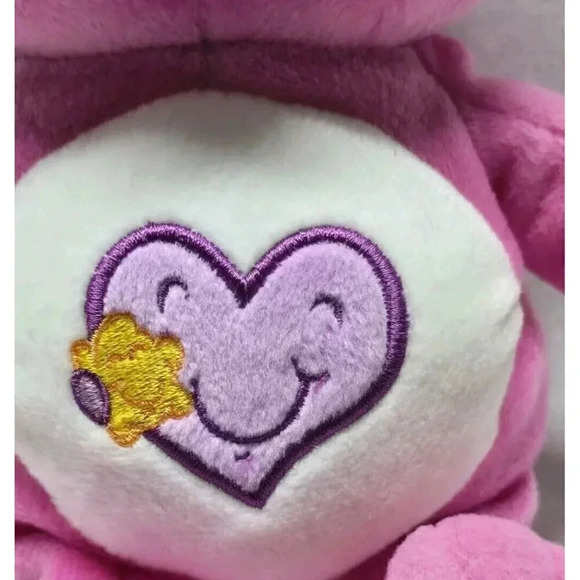 Care Bears 2003 Take Care Bear Pink Stuffed Animal Plush 10"- With Tags - Picture 3 of 13
